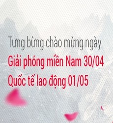 Nước hoa khuyến mãi giảm giá đăc biệt mừng ngày  30/4 - 1/5