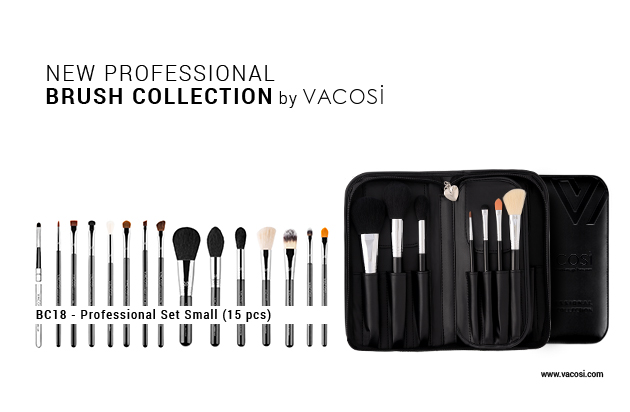 VACOSI Professional Brush Collection (15 cây) là bộ cọ dành riêng cho giới chuyên nghiệp