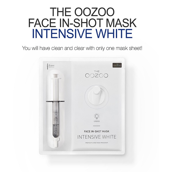 Mặt Nạ Làm Trắng Da THE OOZOO Face In-shot Mask Entensive White