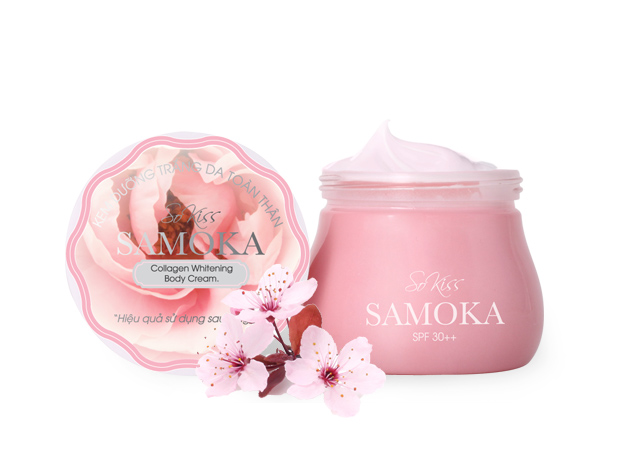 Mỹ phẩm Kem dưỡng da toàn thân Samoka SPF 30++ Kem dưỡng da toàn thân Samoka SPF 30++