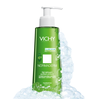 Mỹ phẩm Gel rửa mặt ngừa mụn Vichy Normaderm Deep Cleansing Gel - Photo 5 Gel rửa mặt ngừa mụn Vichy Normaderm Deep Cleansing Gel - Photo 5