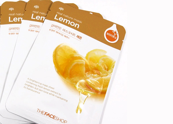 Mỹ phẩm Mặt nạ TheFaceShop Real Nature Mask Sheet Lemon - Photo 3 Mặt nạ TheFaceShop Real Nature Mask Sheet Lemon - Photo 3