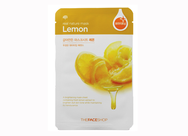 Mỹ phẩm Mặt nạ TheFaceShop Real Nature Mask Sheet Lemon Mặt nạ TheFaceShop Real Nature Mask Sheet Lemon
