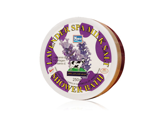 Mỹ phẩm Muối Cát Yoko Lavender Spa Milk Salt Shower Bath Muối cát Spa Yoko, Lavender Spa Milk Salt Shower Bath