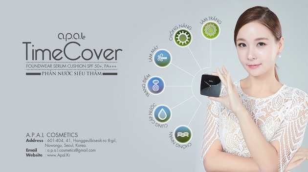 Trang điểm Phấn nước A.P.A.L Time Cover Foundwear Serum Cushion SPF50+ PA+++ - Photo 5 Trang điểm Phấn nước A.P.A.L Time Cover Foundwear Serum Cushion SPF50+ PA+++ - Photo 5