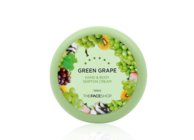 Mỹ phẩm Kem dưỡng thể TheFaceShop Green Grape Hand & Body Shiffon Cream Kem dưỡng thể TheFaceShop Green Grape Hand & Body Shiffon Cream