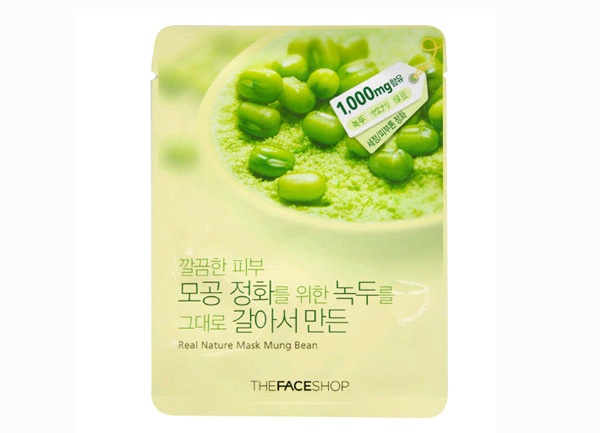 Mỹ phẩm Mặt nạ TheFaceShop Real Nature Mask Sheet Mung Bean Mặt nạ TheFaceShop Real Nature Mask Sheet Mung Bean