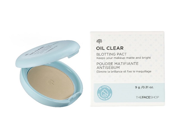 Trang điểm Phấn phủ kiềm dầu TheFaceShop Oil Clear Smooth & Bright Pact SPF30 PA++ Phấn phủ kiềm dầu TheFaceShop Oil Clear Smooth & Bright Pact SPF30 PA++