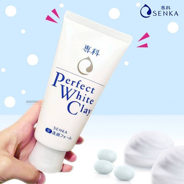 Mỹ phẩm Sữa rửa mặt đất sét trắng SENKA Perfect White Clay - Photo 3