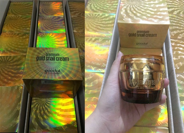 Mỹ phẩm Kem Dưỡng Da Cao Cấp Ốc Sên Goodal Premium Gold Snail Cream - Photo 4