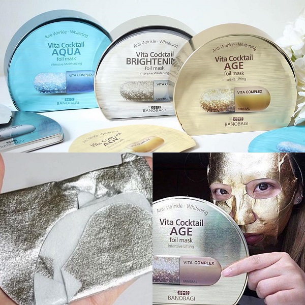 Mỹ phẩm Mặt Nạ Dưỡng Da Banobagi Vita Cocktail Foil Mask - Photo 5 Mỹ phẩm Mặt Nạ Dưỡng Da Banobagi Vita Cocktail Foil Mask - Photo 5