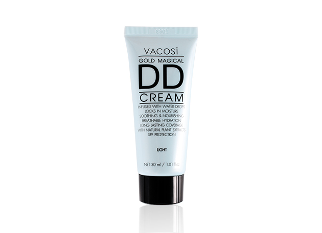 Trang điểm DD Cream VACOSI Gold Magical DD Cream VACOSI Gold Magical - Cảm nhận mát lạnh từ tinh chất Bạc Hà.