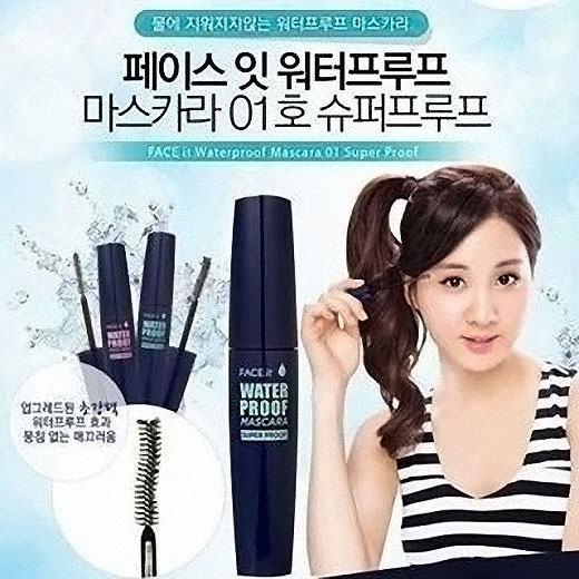 Trang điểm Mascara TheFaceShop Face It Waterproof #01 Super Proof - Photo 3 Mascara TheFaceShop Face It Waterproof #01 Super Proof - Photo 3