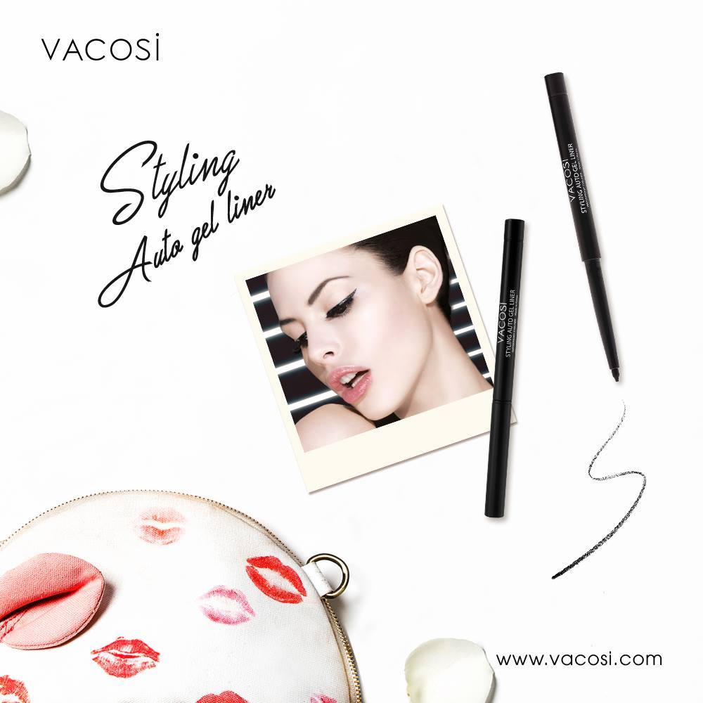 Trang điểm Chì kẻ viền mắt dạng Gel Vacosi Styling Auto Gel Liner EL01 - Photo 6 Gel kẻ viền mắt Vacosi Styling Auto Gel Liner EL01 - Photo 6