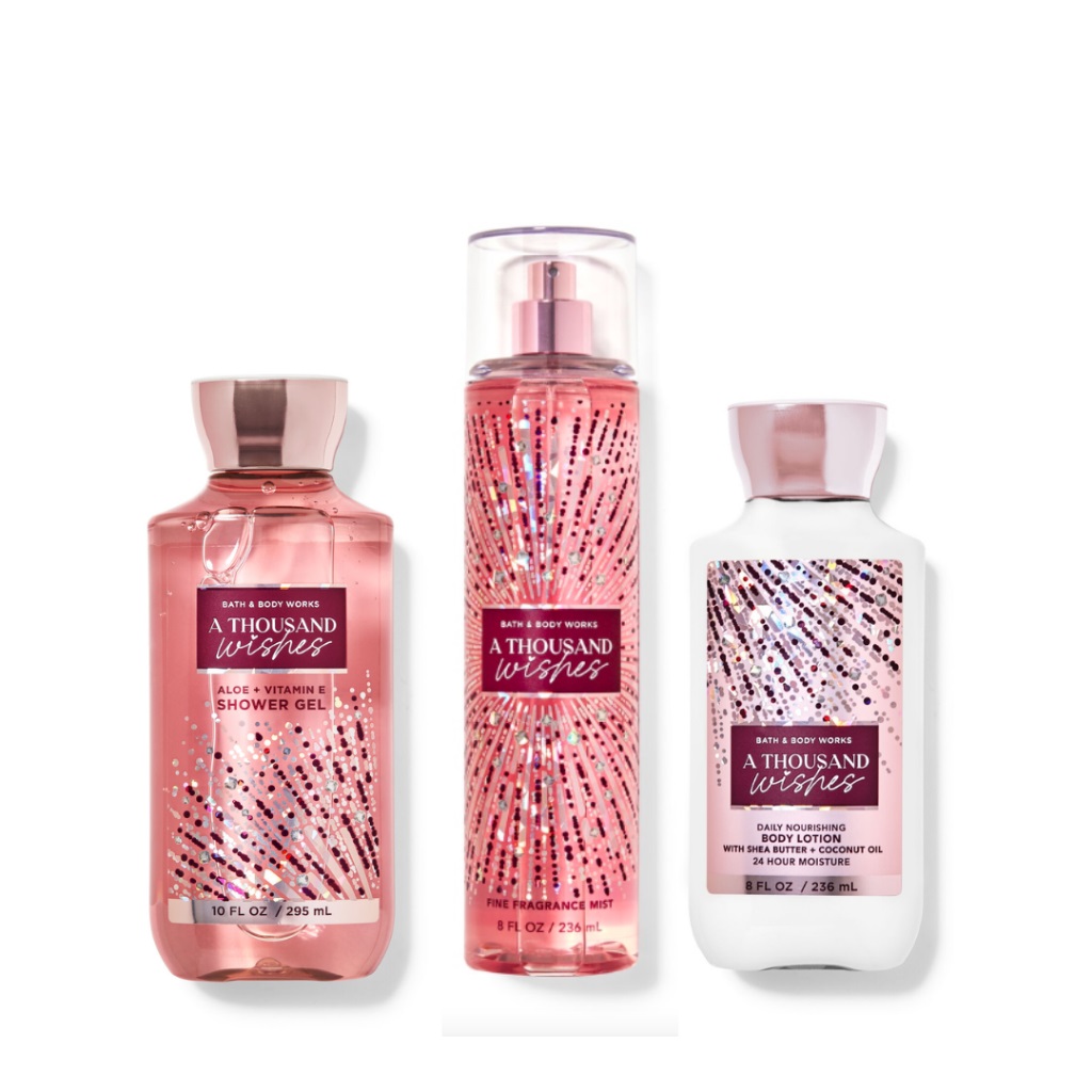 Bath & Body Works A Thousand Wishes - ( Body Mist, Gel Tắm, Sữa Dưỡng Thể ) - Photo 4