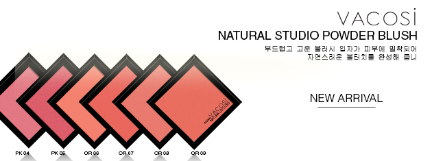 Trang điểm Phấn Má Hồng Vacosi Powder Blush Natural Studio Má Hồng Vacosi SK|Color - Powder Blush Natural Studio