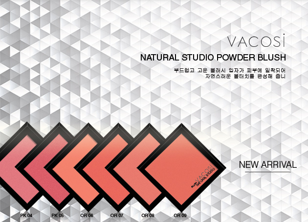 Trang điểm Phấn Má Hồng Vacosi Powder Blush Natural Studio - Photo 3 Má Hồng Vacosi SK|Color - Powder Blush Natural Studio - Photo 3