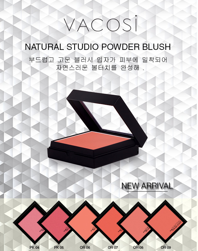 Trang điểm Phấn Má Hồng Vacosi Powder Blush Natural Studio - Photo 4 Má Hồng Vacosi SK|Color - Powder Blush Natural Studio - Photo 4