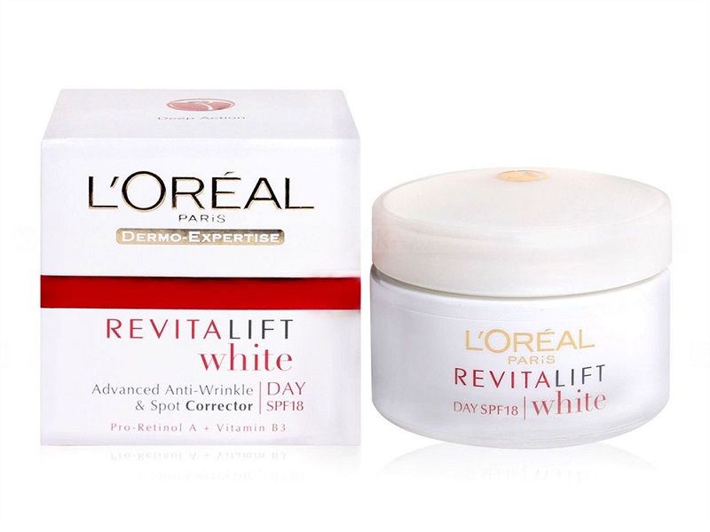 Mỹ phẩm Kem chống nhăn và sáng da Loreal Revitalift white cream Kem chống nhăn và sáng da Loreal Revitalift white cream