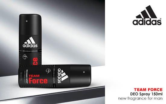 Mỹ phẩm Xịt khử mùi toàn thân Adidas các loại - Photo 6 Xịt khử mùi Adidas Team Force - Photo 6
