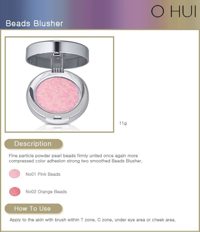 Trang điểm Má hồng Ohui Beads Blusher - Photo 4 Má hồng Ohui Beads Blusher - Photo 4