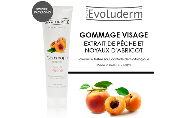 Mỹ phẩm Kem tẩy tế bào chết Evoluderm Gommage Expoliant Extrait de Pêche - Photo 3 Kem tẩy tế bào chết Evoluderm Gommage Expoliant Extrait de Pêche - Photo 3