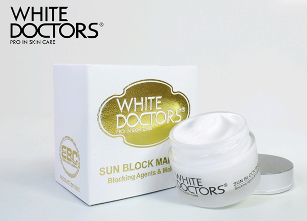 Mỹ phẩm Kem trang điểm trắng da mặt siêu chống nắng White Doctors Sun Block Makeup - Photo 3 Kem trang điểm trắng da mặt siêu chống nắng White Doctors Sun Block Makeup - Photo 3