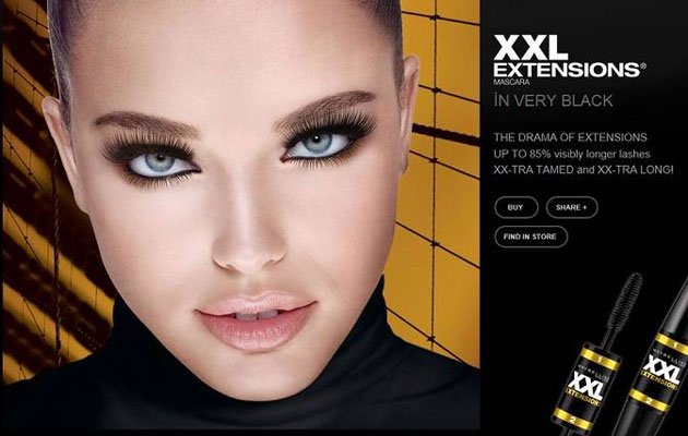 Trang điểm Mascara làm dài dày mi Maybelline Mascara XXL Extensions - Photo 3 Trang điểm Mascara làm dài dày mi Maybelline Mascara XXL Extensions - Photo 3