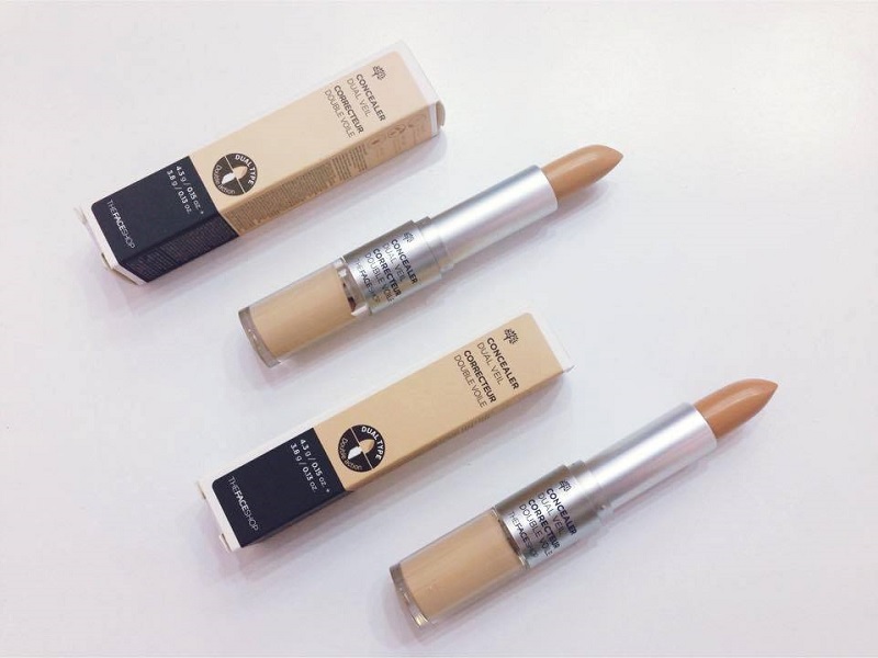 Trang điểm Che khuyết điểm 2 đầu The Faceshop Concealer Dual Veil - Photo 3 Thanh che khuyết điểm 2 đầu The Faceshop Concealer Dual Veil - Photo 3