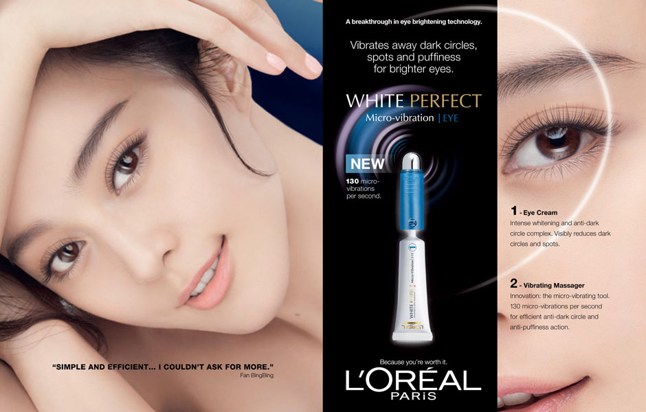 Mỹ phẩm Kem dưỡng sáng da & massage White Perfect Eye Vibration - Photo 3 Kem dưỡng sáng da & massage White Perfect Eye Vibration - Photo 3