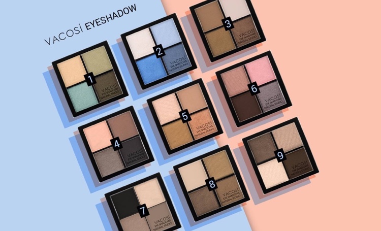 Trang điểm Màu Mắt Vacosi Sk|Color Eye Shadow Vacosi Natural Studio Màu Mắt Vacosi Sk|Color Eye Shadow Vacosi Natural Studio