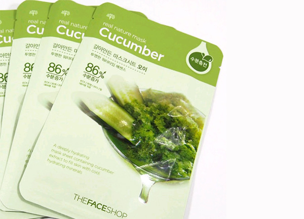 Mỹ phẩm Mặt nạ giấy TheFaceShop Real Nature Mask Sheet Cucumber - Photo 3 Mặt nạ giấy TheFaceShop Real Nature Mask Sheet Cucumber - Photo 3