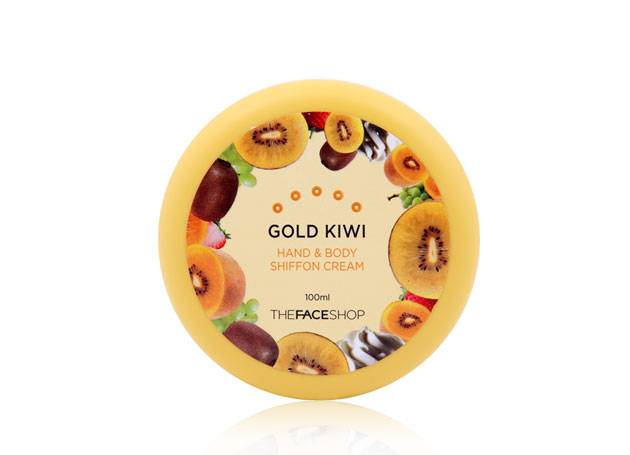 Mỹ phẩm Kem Dưỡng Ẩm Thefaceshop Hand & Body Shiffon Cream Gold Kiwi Kem Dưỡng Ẩm Thefaceshop Hand & Body Shiffon Cream Gold Kiwi