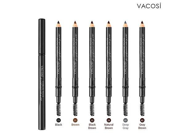Trang điểm Chì mày chuốt 2 đầu Vacosi Eyebrow Pencil Trang điểm Chì mày chuốt 2 đầu Vacosi Eyebrow Pencil