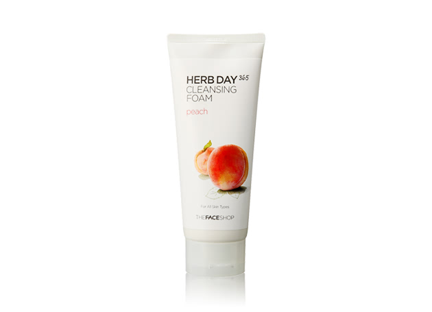 Mỹ phẩm Sữa rửa mặt TheFaceShop Herb Day 365 Cleansing Foam Peach Sữa rửa mặt TheFaceShop Herb Day 365 Cleansing Foam Peach