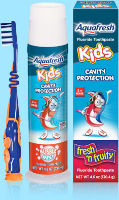 Mỹ phẩm Kem đánh răng cho trẻ em AquaFresh Kids Cavity Protection - Photo 3 Kem đánh răng cho trẻ em AquaFresh Kids Cavity Protection - Photo 3