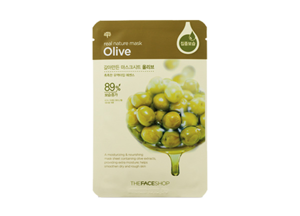 Mặt nạ TheFaceShop Real Nature Mask Sheet Olive - Photo 2
