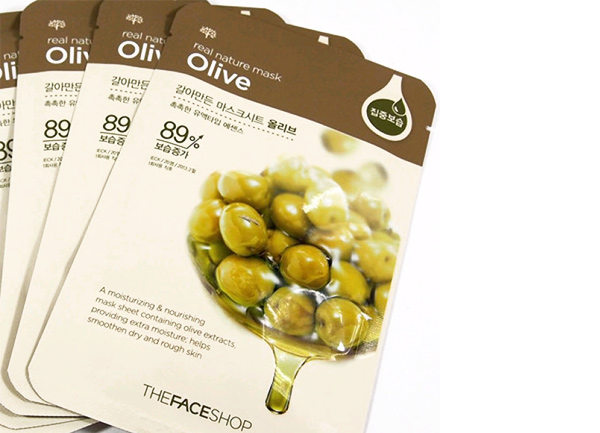 Mặt nạ TheFaceShop Real Nature Mask Sheet Olive - Photo 3