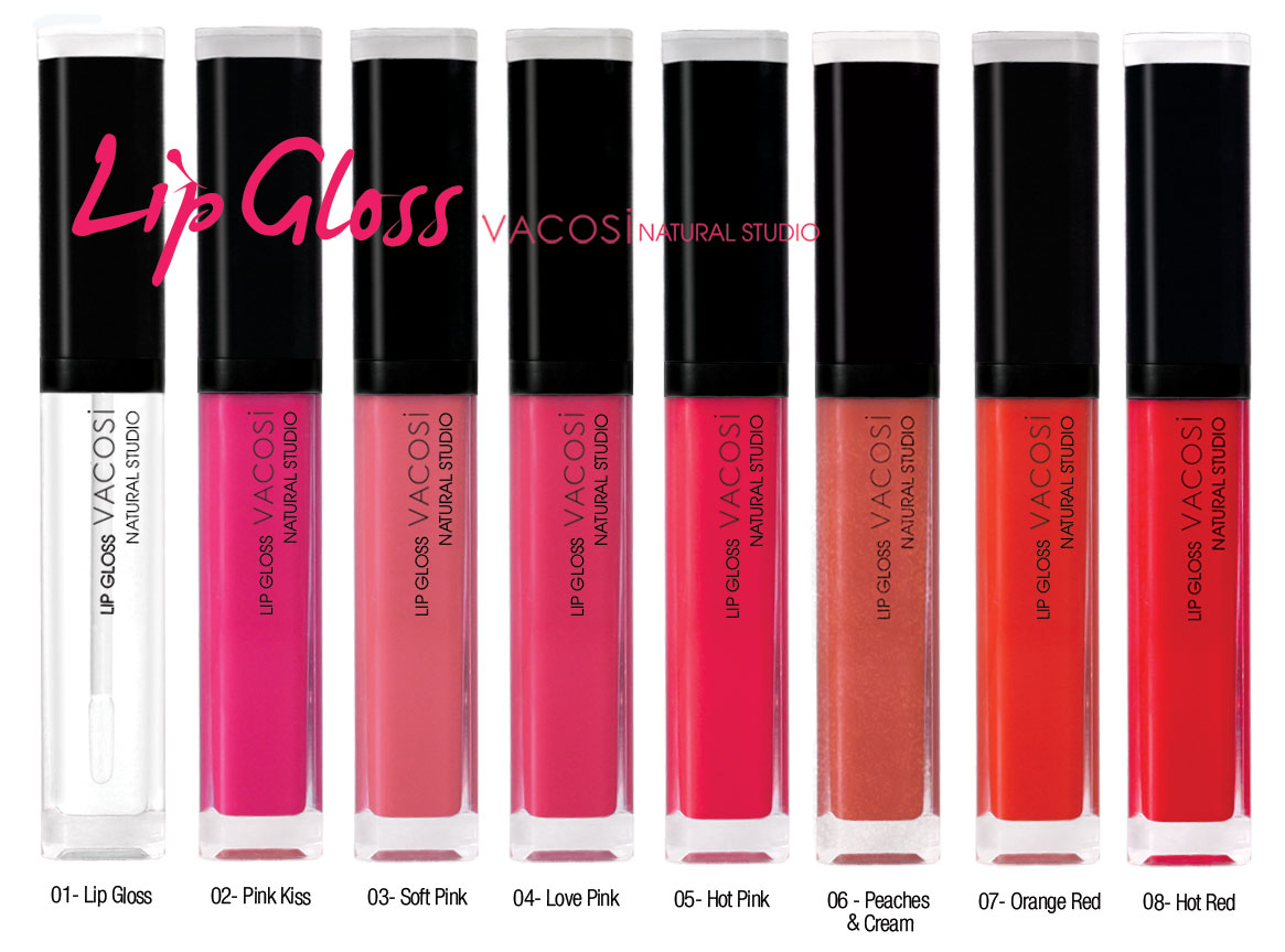 Trang điểm Son kem Vacosi Lip Gloss Natural Studio - bóng - Photo 4 LIP GLOSS NATURAL STUDIO, SON BÓNG DẠNG KEM VACOSI - Photo 4