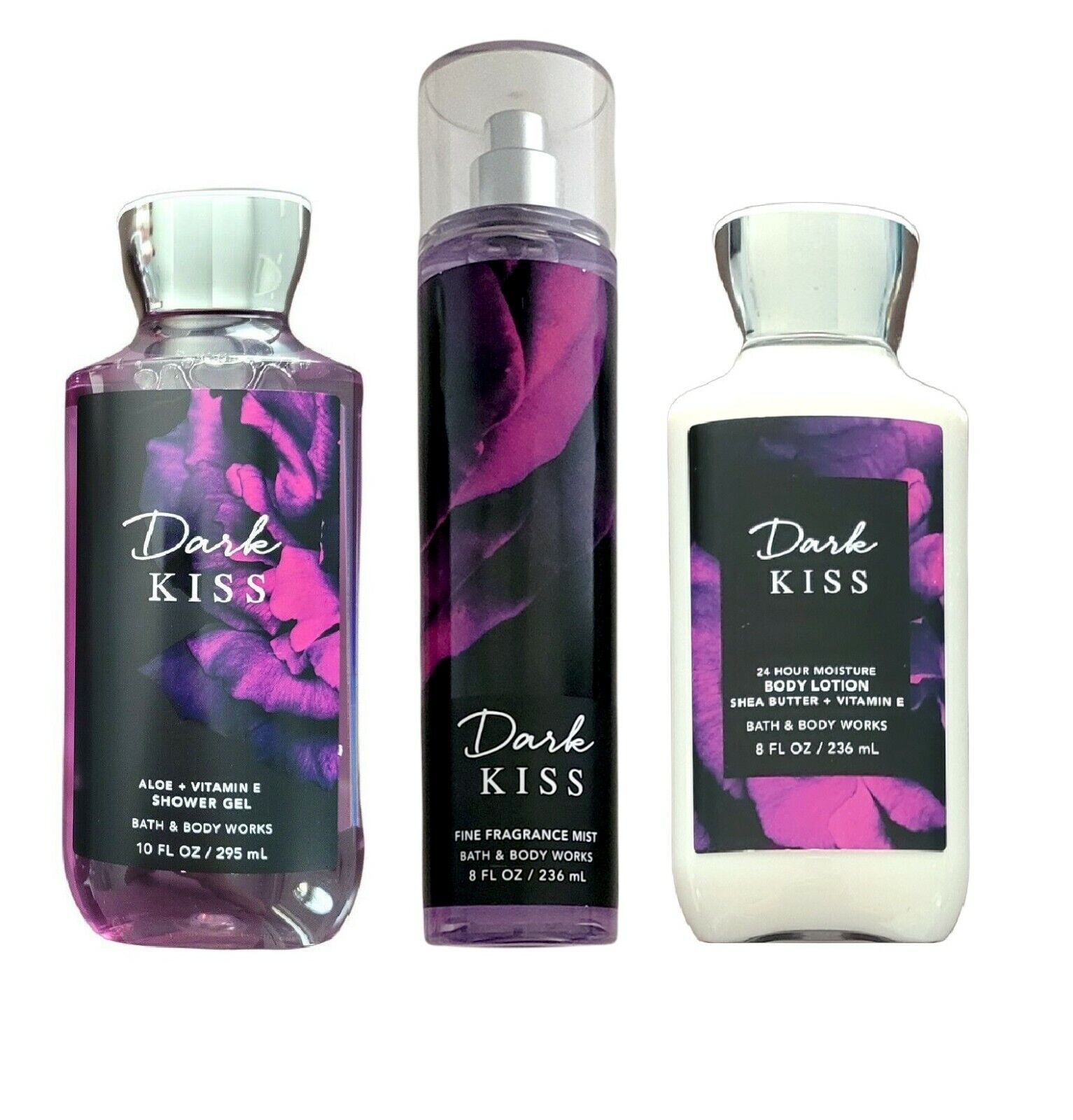 Bath & Body Works Dark Kiss - ( Body Mist, Gel Tắm, Sữa Dưỡng Thể )